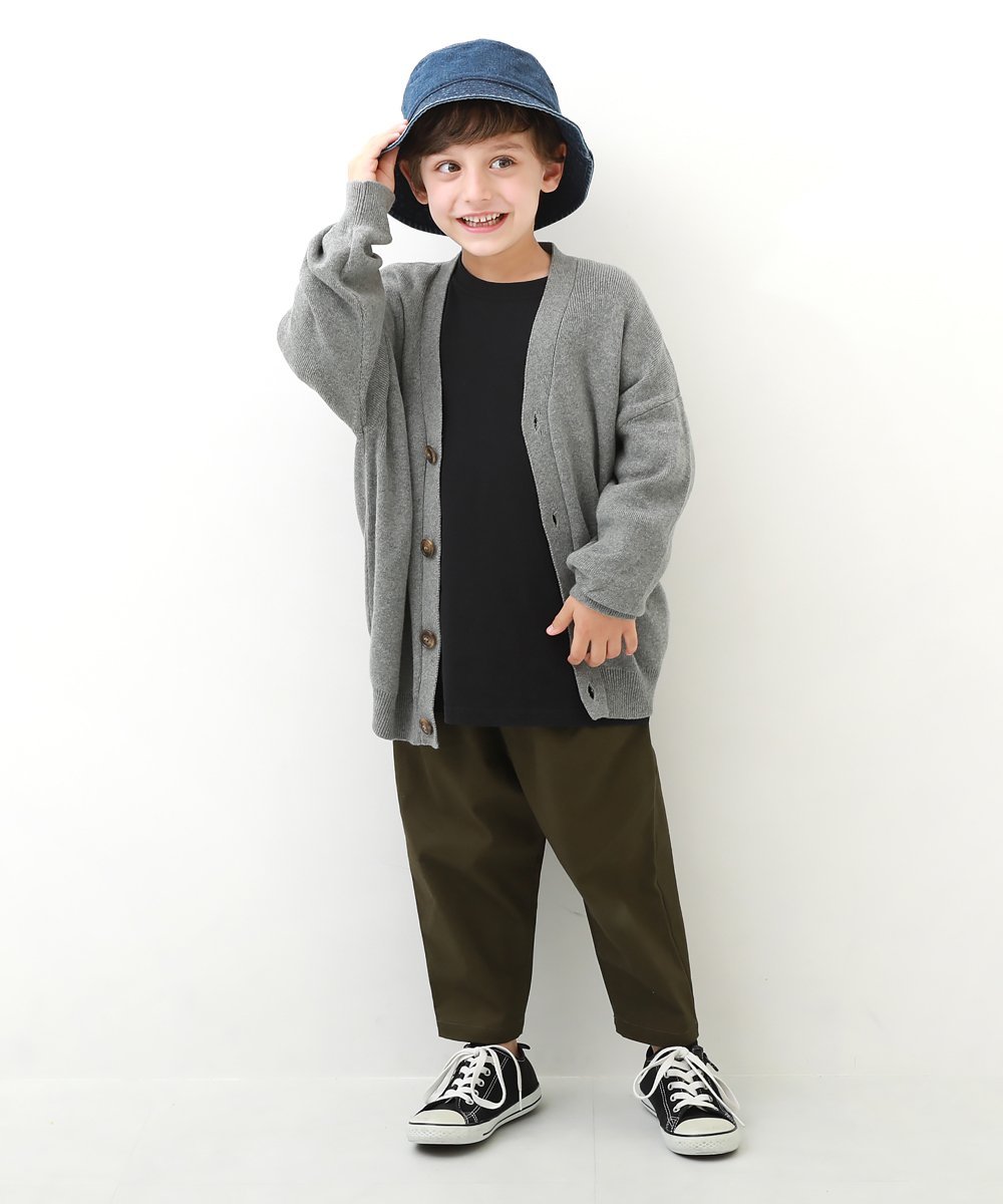 100% хлопок, моющийся, свободный кардиган из хлопка, модель 2025AW Devirock, Light Brown — фото 4