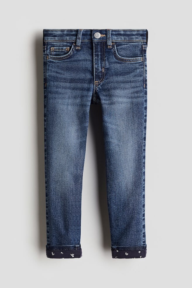 

Джинсы скинни на подкладке H&M, синий