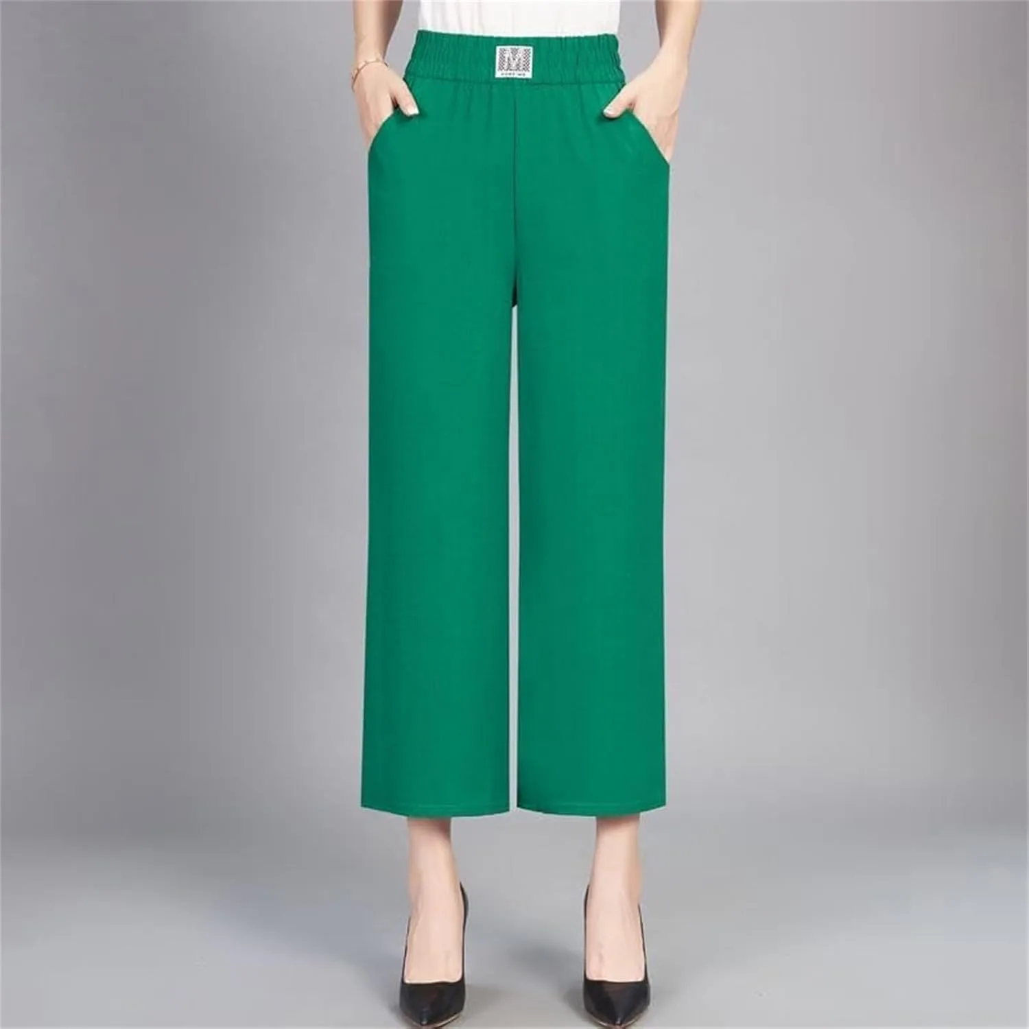 Женские брюки Perfect Drape с высокой посадкой на резинке, эластичные, модель Nine Points Generic, роза — фото 3