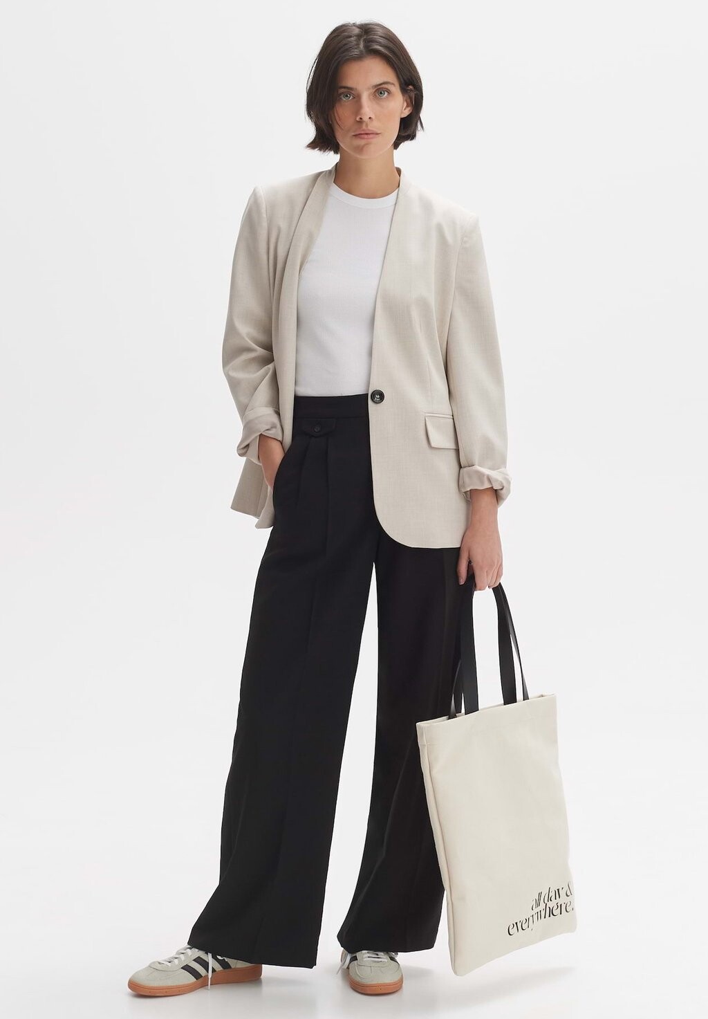 

Тканевые брюки WIDE LEG PANTS MARZENA ASYMMETRIC Opus, черный