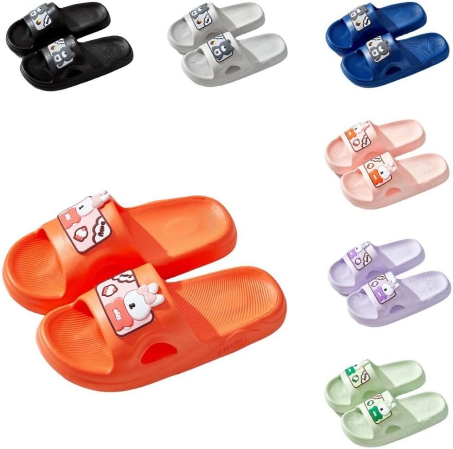 

Женские тапочки ALBIVA с милым медвежонком, летние, мягкая подошва, нескользящие сандалии для дома и улицы, кавайные подарки для женщин и мужчин, оранжевый