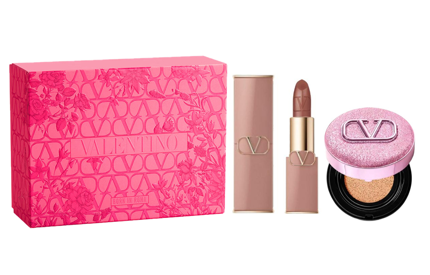 

Тюбик помады dewy air cushion и тональная подушка набор для макияжа натуральный стойкий 3,4г+14г Valentino