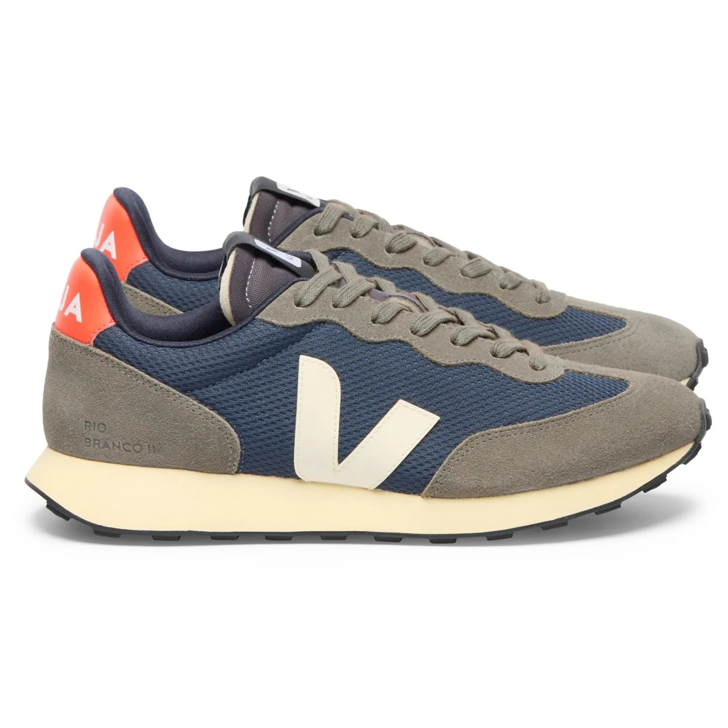 

Обувь Rio Branco II - Мужская VEJA, Nautico Pierre/Orange Fluo