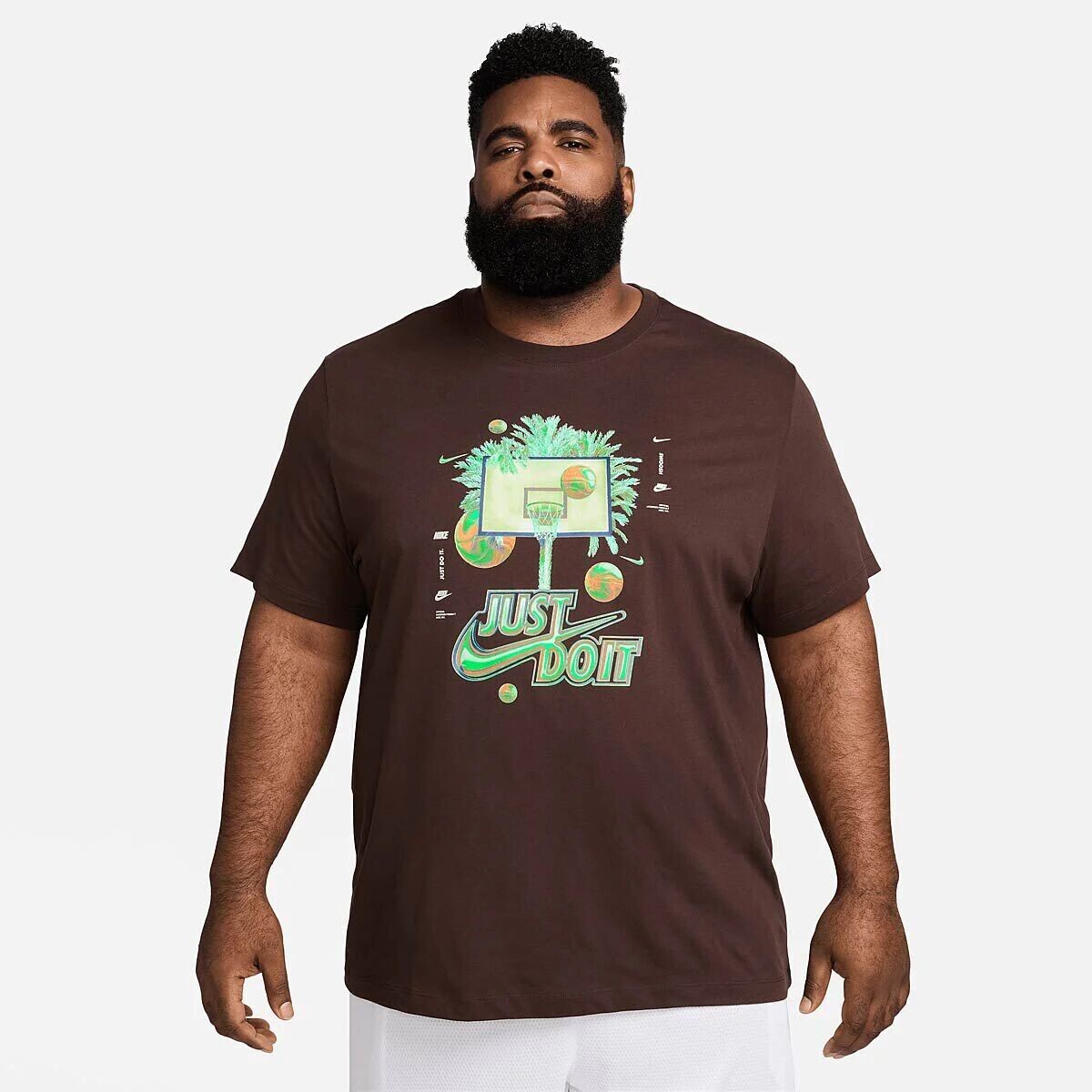 

Футболка M NK Just Do It Nike, коричневый