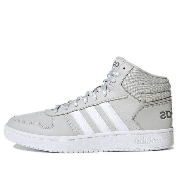 

Кроссовки hoops 2.0 mid 'grey' Adidas, серый