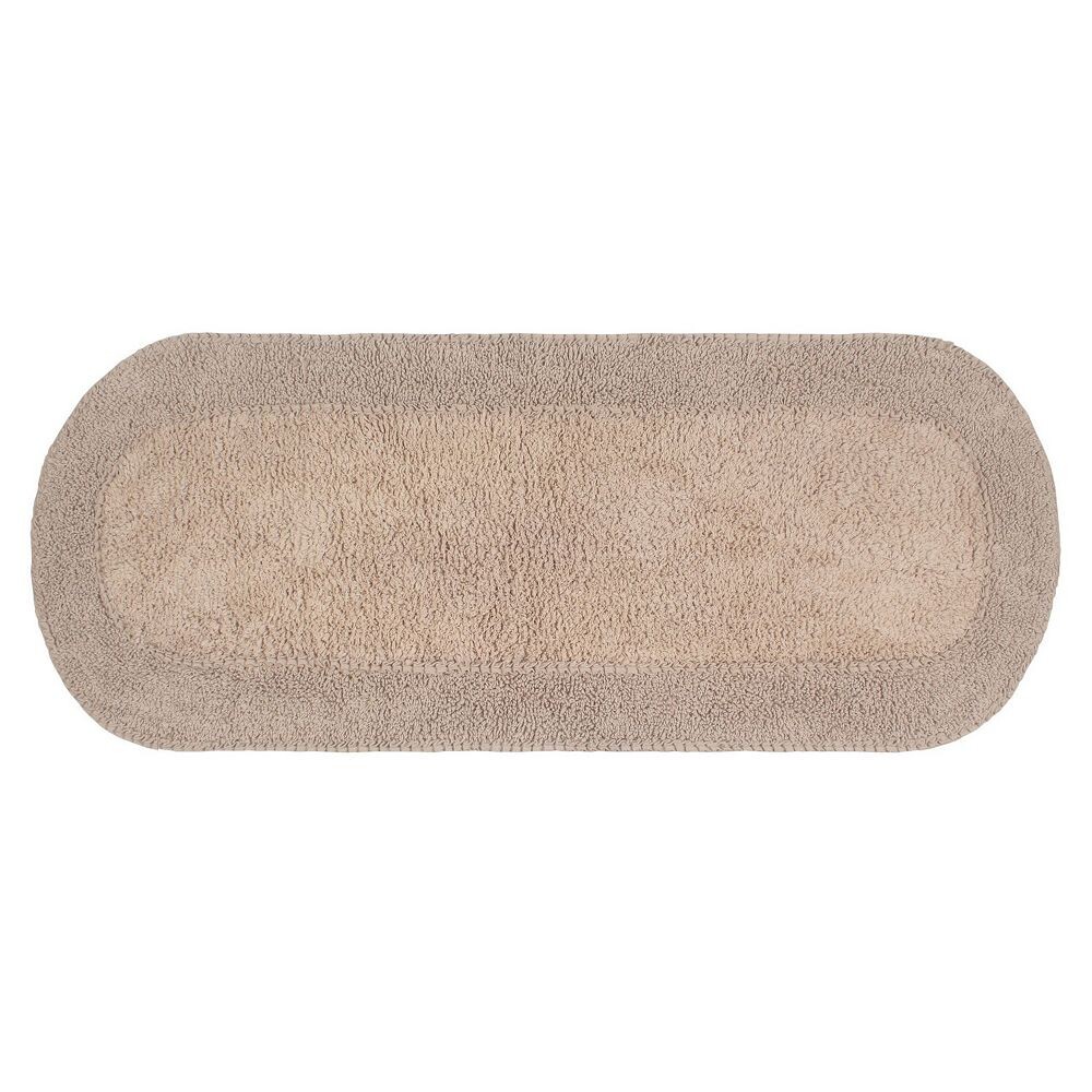 

Коллекция Home Weavers с двойными рюшами, очень мягкие и впитывающие коврики для ванной из 100% хлопка с тафтингом, цвет Linen