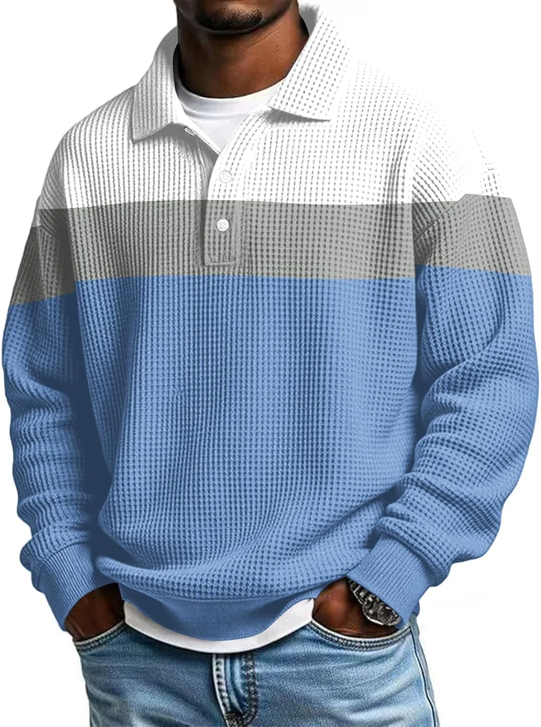 

Мужская рубашка Polo Long Sleeve Waffle eoeioa