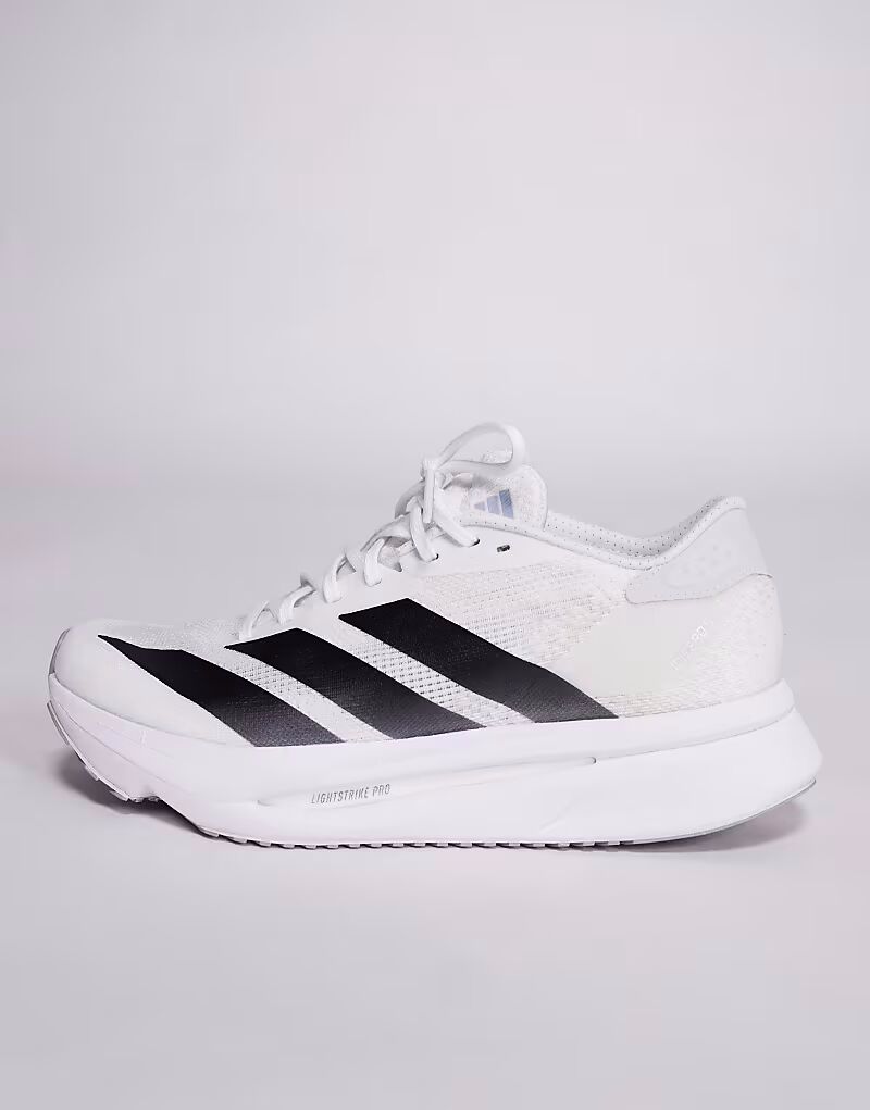 Кроссовки Adidas Running Adizero SL2 белого и черного цветов — фото 3