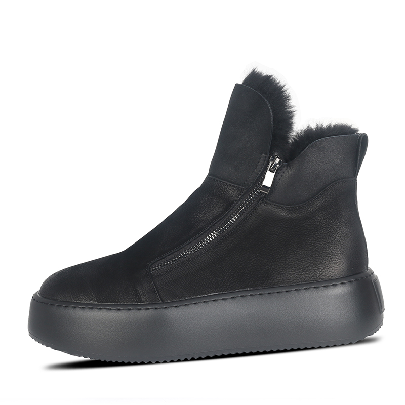 

Ботинки Thermal Abrasion Resistant Height Increasing Short Snow Boots Men's Thai points, Black