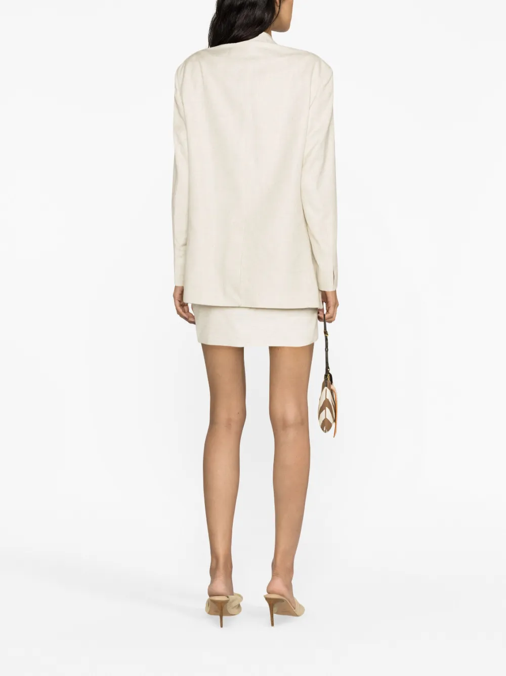 Однобортный пиджак La Veste D'Homme JACQUEMUS, нейтральный — фото 4