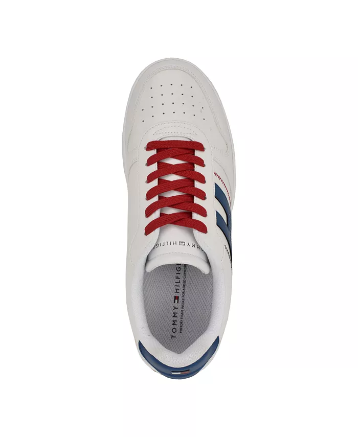 Мужские кроссовки Tilyas с декоративной строчкой Tommy Hilfiger, белый — фото 3