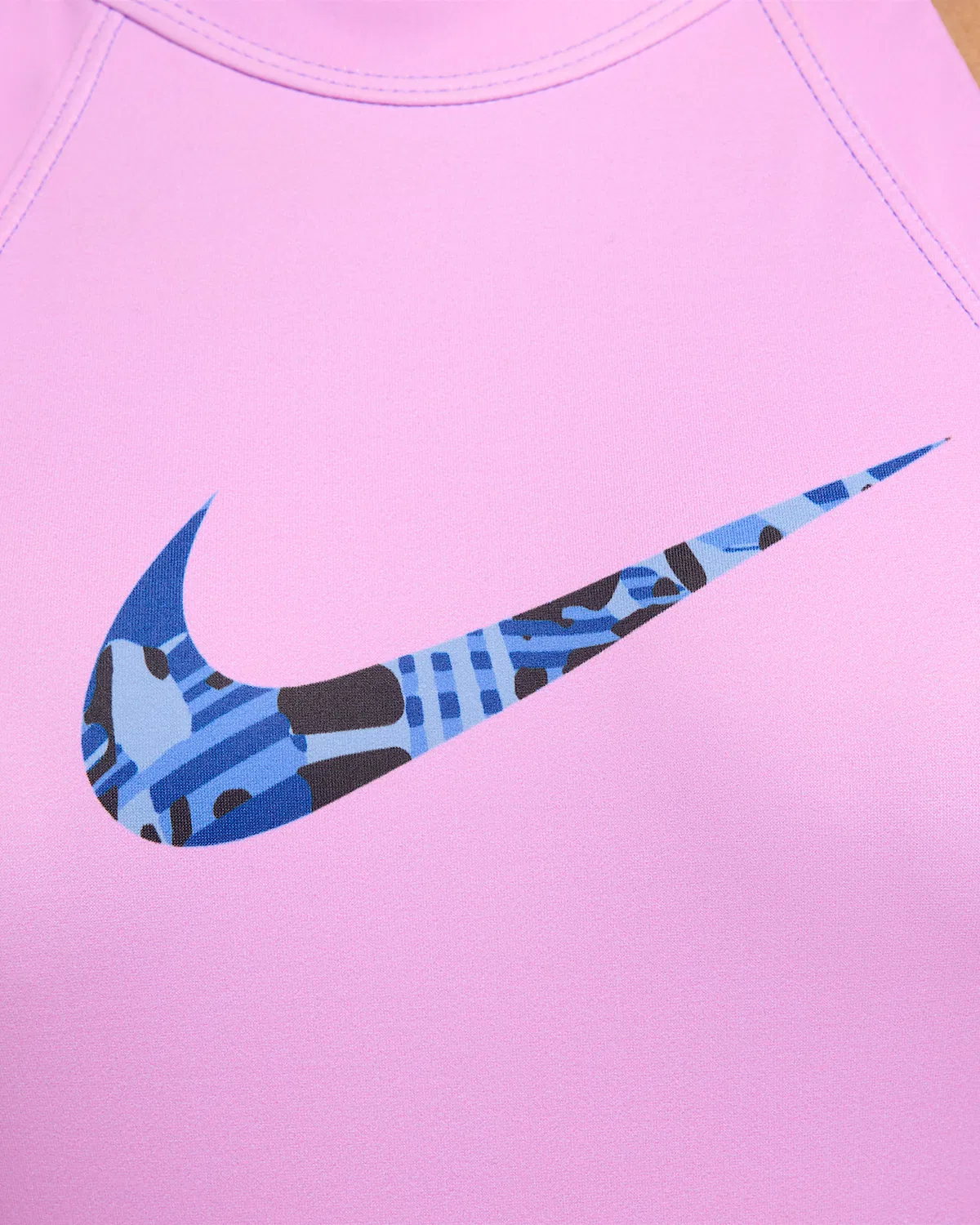 Женский гимнастический купальник Nike с завязками на шее, Lavender — фото 4