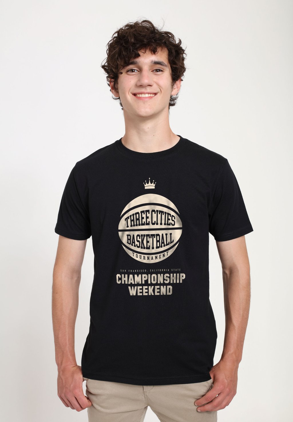 

Футболка с принтом MATT KEELING THREE CITIES BASKETBALL Henry Tiger, черный