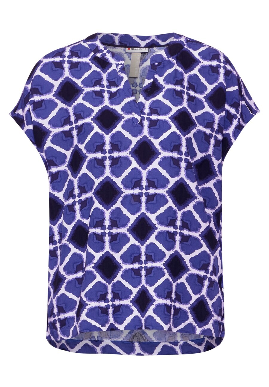 

Блузка с коротким рукавом STREET ONE Blouse, синий
