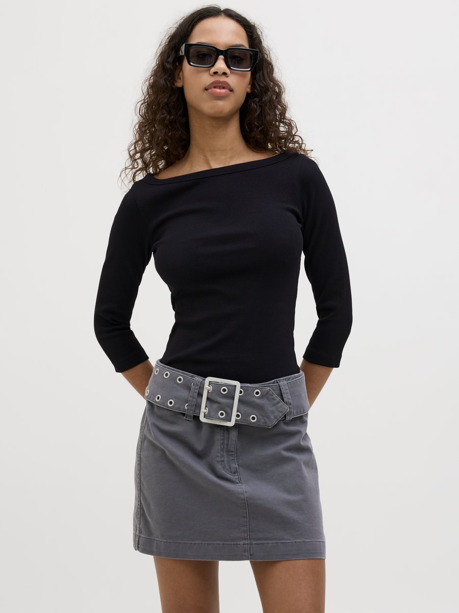 

Топ JJXX FIFI STR 3/4 BOATNECK JRS NOOS, Black