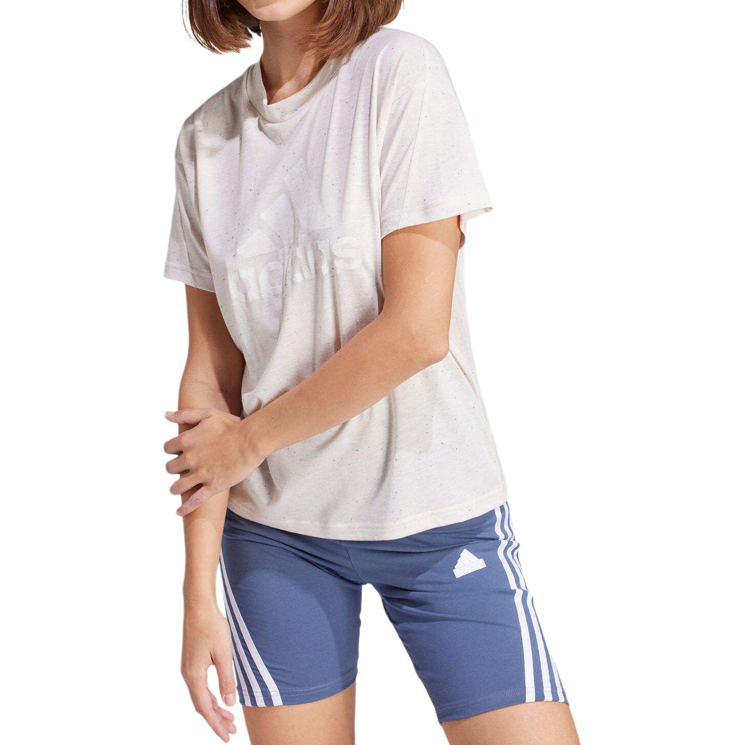 Футболка Future Icons женская бежевая Adidas — фото 2