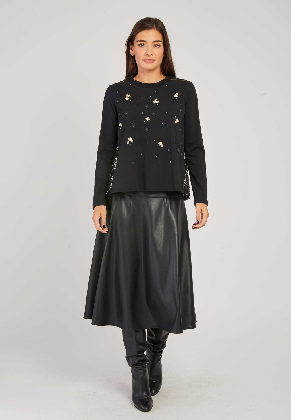 

Топ с длинными рукавами WASHINGTON TEE Derhy, черный