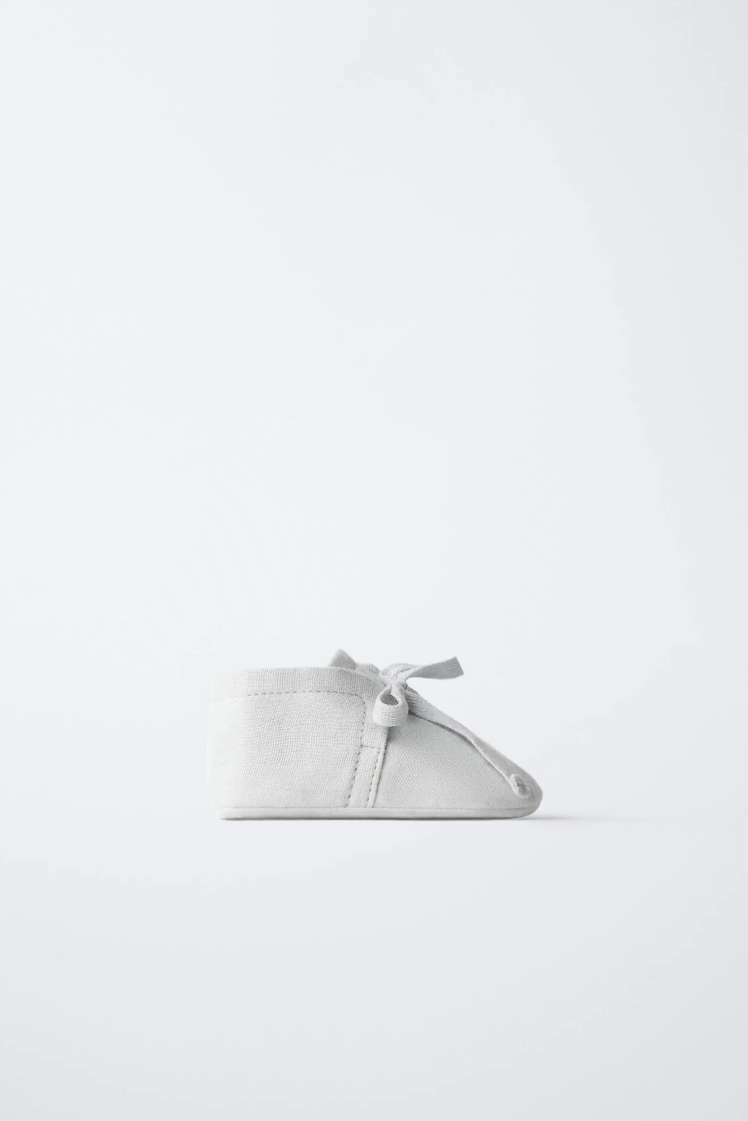 Ботинки с луком Zara, светло-серый