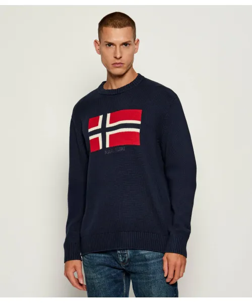 

Настенный свитер c Relaxed fit Napapijri, синий