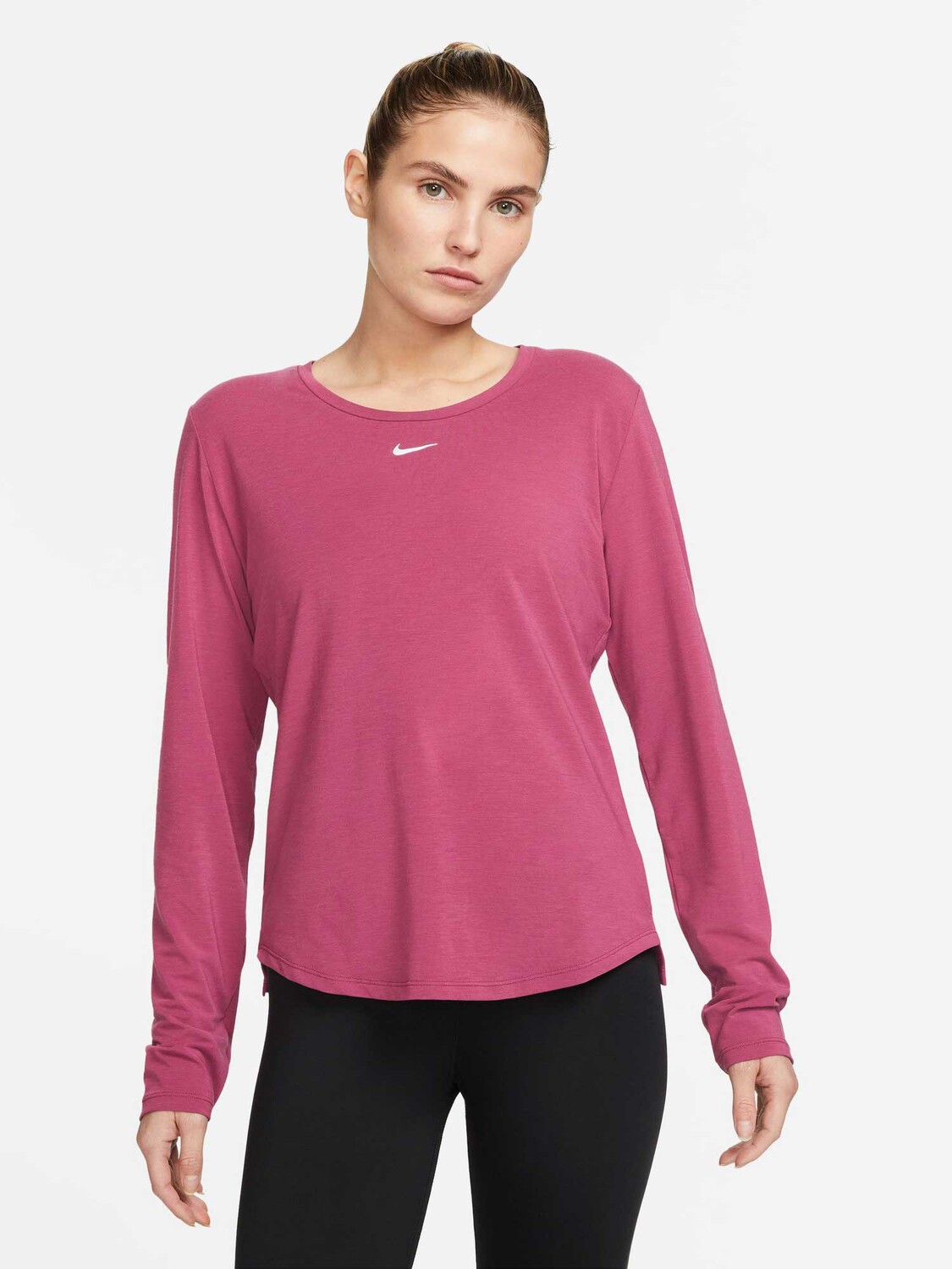 

Блуза Nike W NK ONE LUXE DF LS STD TOP, красный