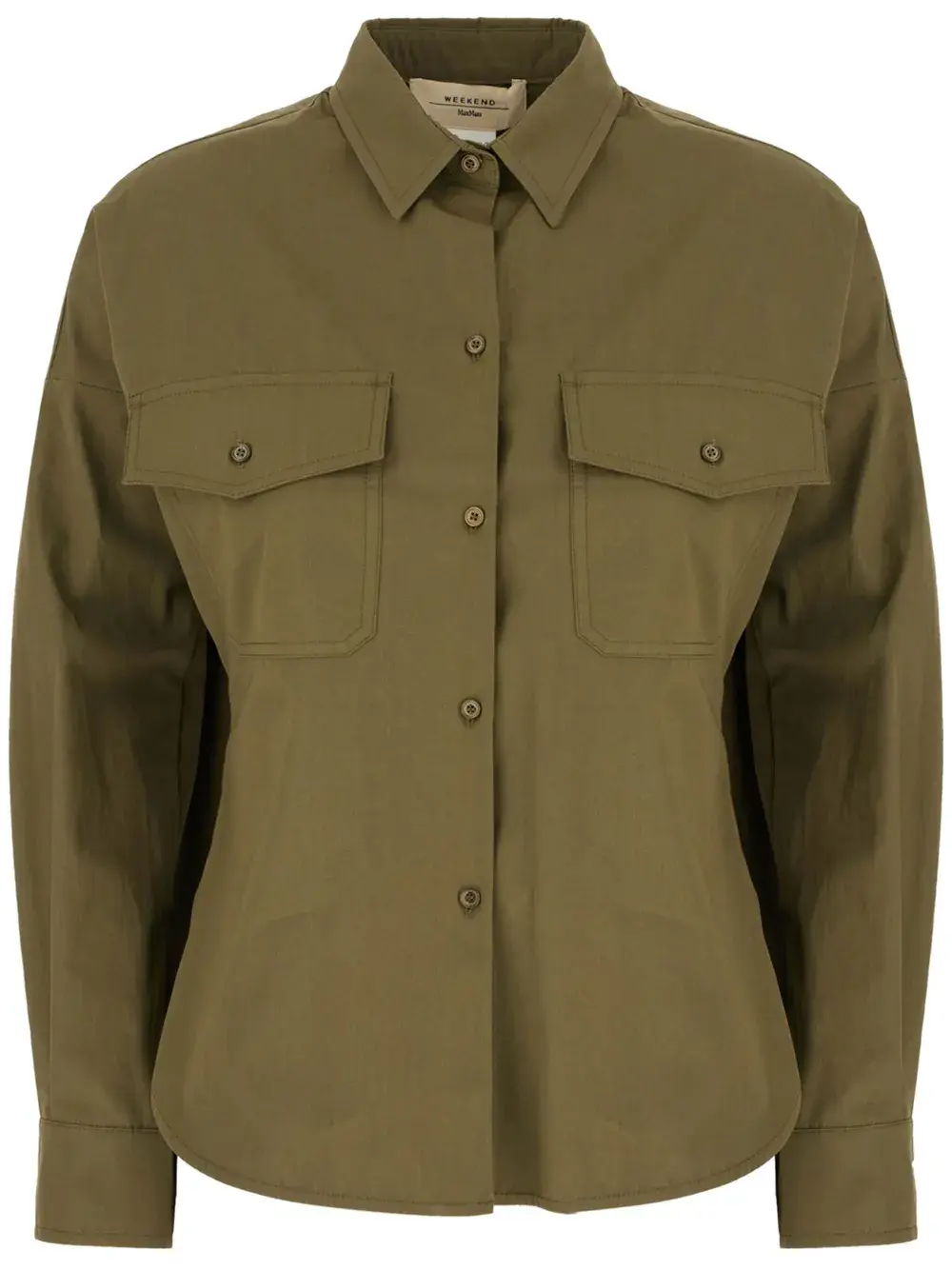 

Рубашка на пуговицах Weekend Max Mara, зеленый