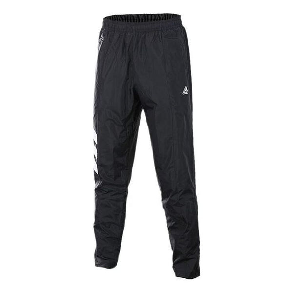 

Спортивные штаны Men's adidas Stripe Color Block Logo Printing Bundle Feet Sports Pants/Trousers/Joggers Autumn Black, черный
