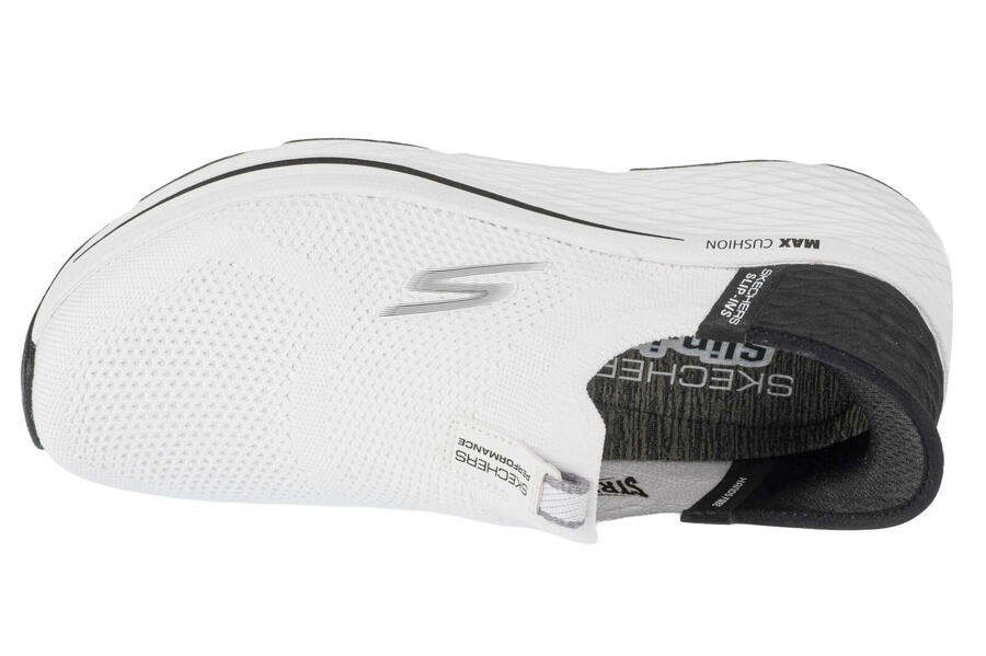 SKECHERS Женские кроссовки MAX CUSHIONING ELITE 2.0 ETERNAL Slip-On, белые/черные — фото 3