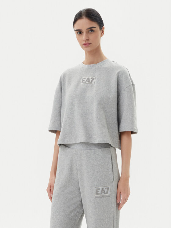 

Свободная футболка 7W000177 AF12473 O8002 Ea7 Emporio Armani, серый