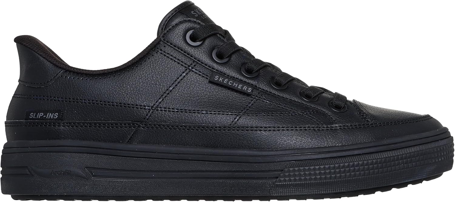 Мужские кроссовки Skechers Arch Fit Arcade - удобные слипоны без застежек, черный — фото 4