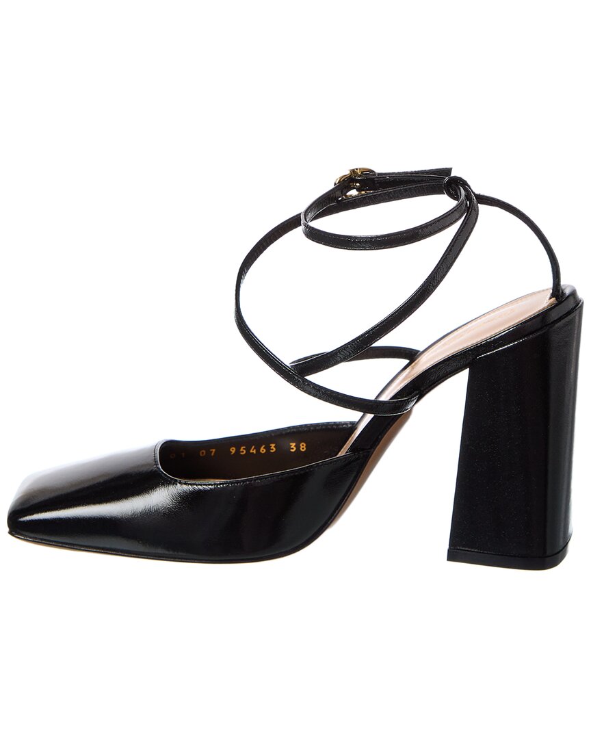 Туфли-лодочки Gianvito Rossi Ludovica Leather Slingback, черный — фото 2