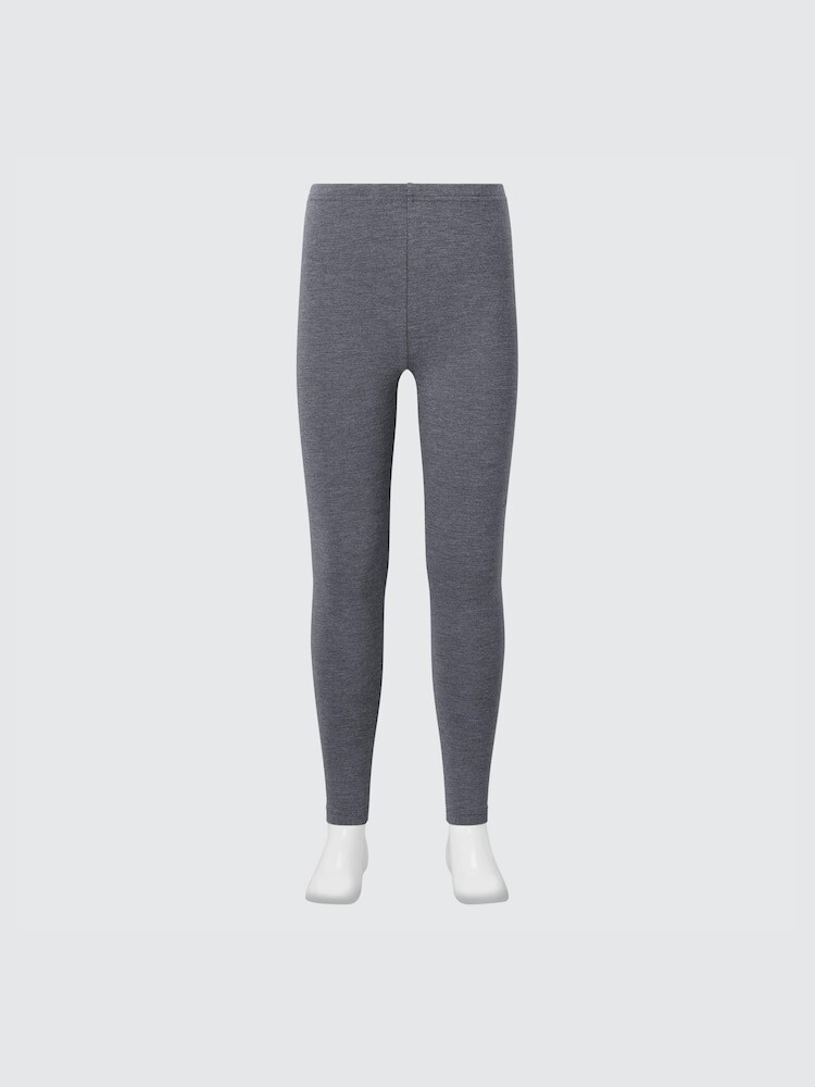 

Очень теплые хлопковые леггинсы Heattech Uniqlo, цвет 08 серый