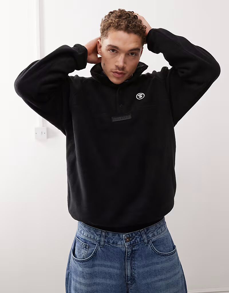 

Толстовка из флиса с логотипом AAPE BY A BATHING APE черного цвета