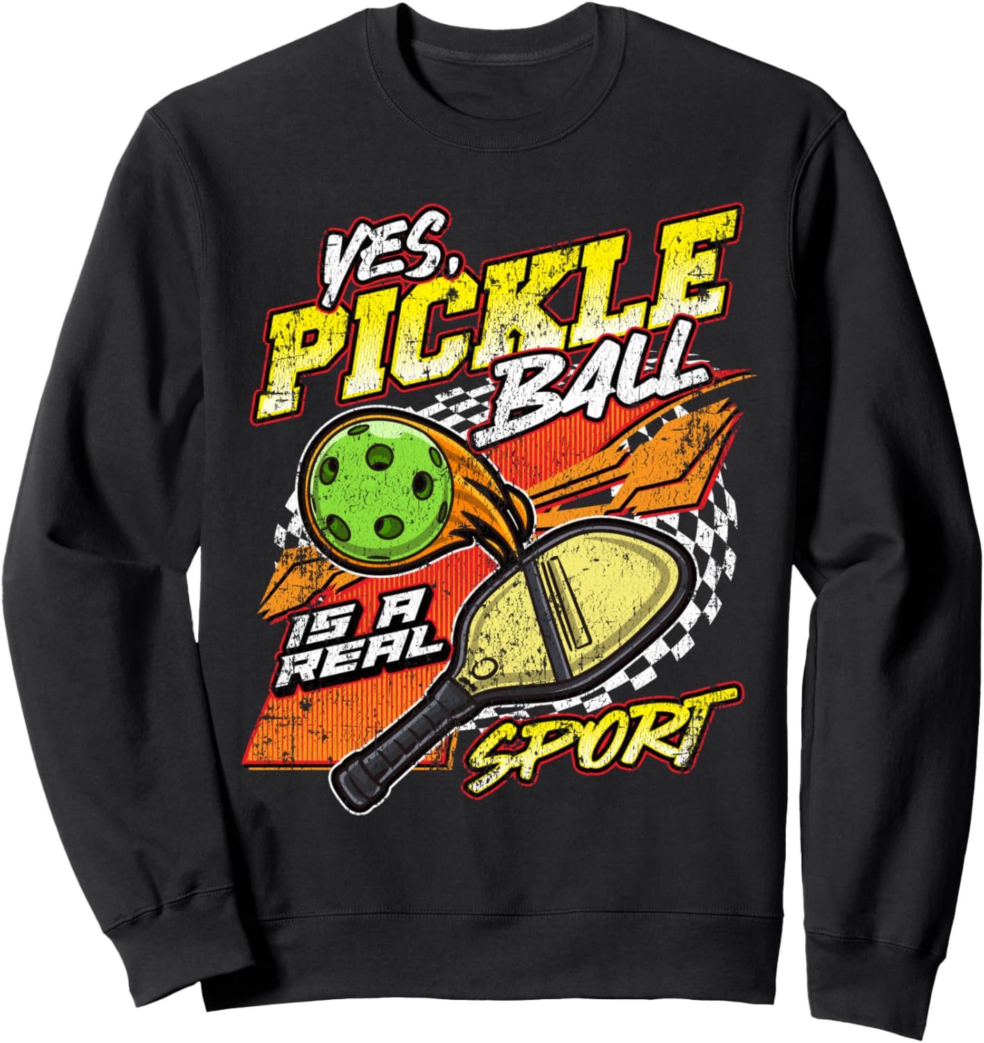 

Да, пиклбол - это настоящий спорт. Милая забавная толстовка с приколом Four1Nine Pickleball Official, черный