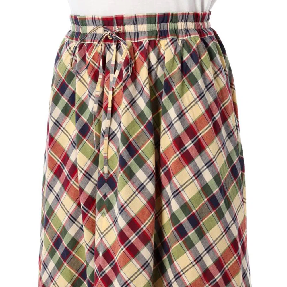 Юбка макси на кулиске в клетку Polo Ralph Lauren, Multicolor — фото 4