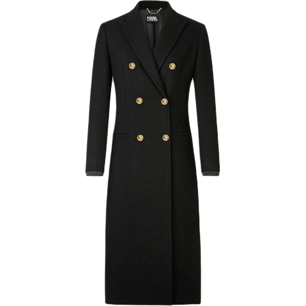 

KARL LAGERFELD / Karl Lagerfeld Jeans Пальто KARL LAGERFELD FW24 женское черное, Black