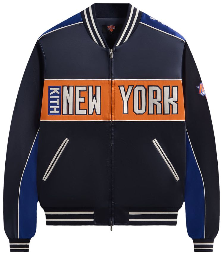 

Куртка Kith For The New York Knicks Souvenir Jacket 'Nocturnal', синий