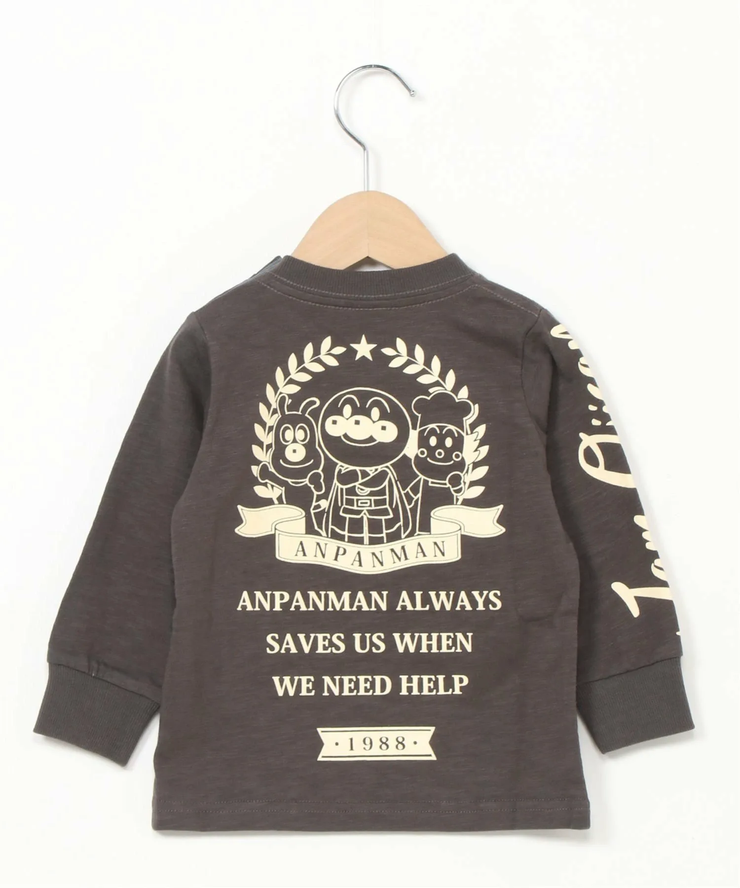 Футболка с длинным рукавом "Мотоциклетный дядя Джем" APKC/(K) Anpanman Kids Collection, black — фото 3