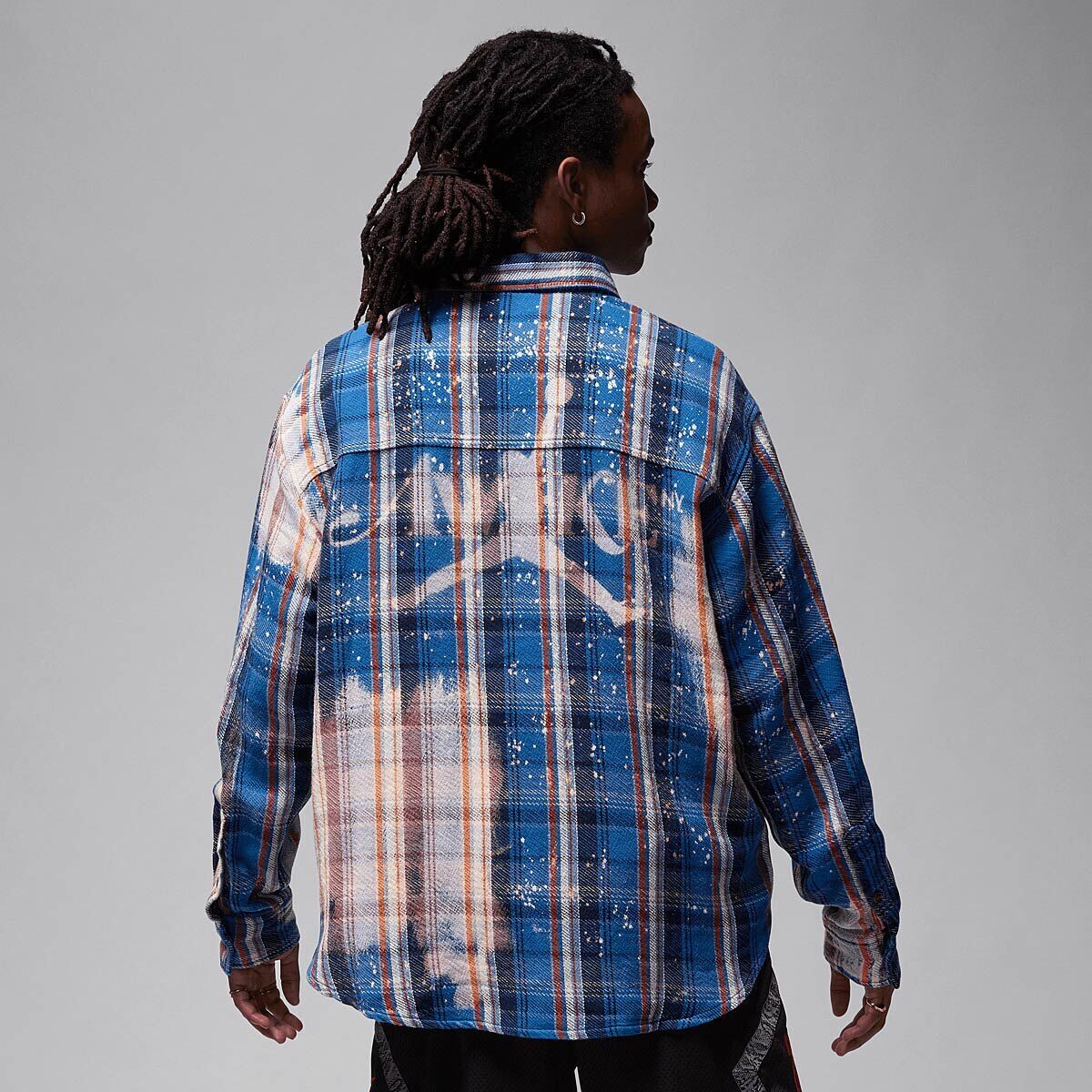 

Фланелевая рубашка Jordan X Awake, цвет Blau Geschwärzt/Grenzblau/Beige