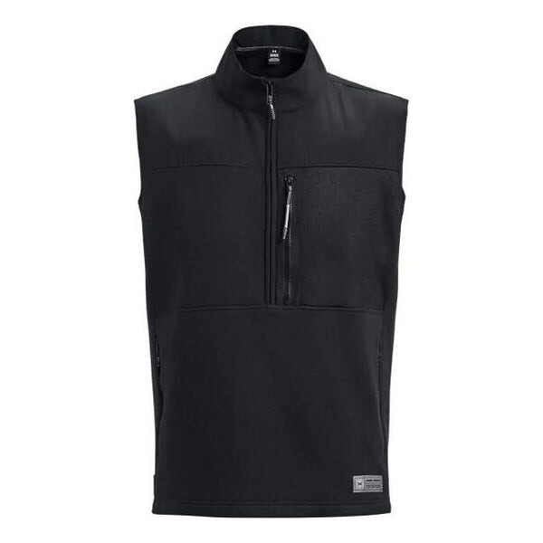 

Жилет ua microfleece maxx vest 'black' Under Armour, черный