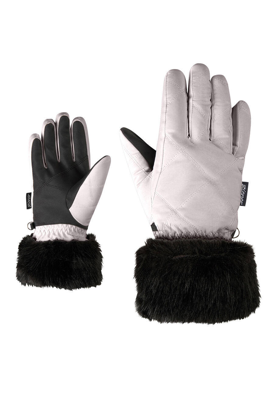 

ZIENER Лыжные перчатки KWINZ-Z серебристые