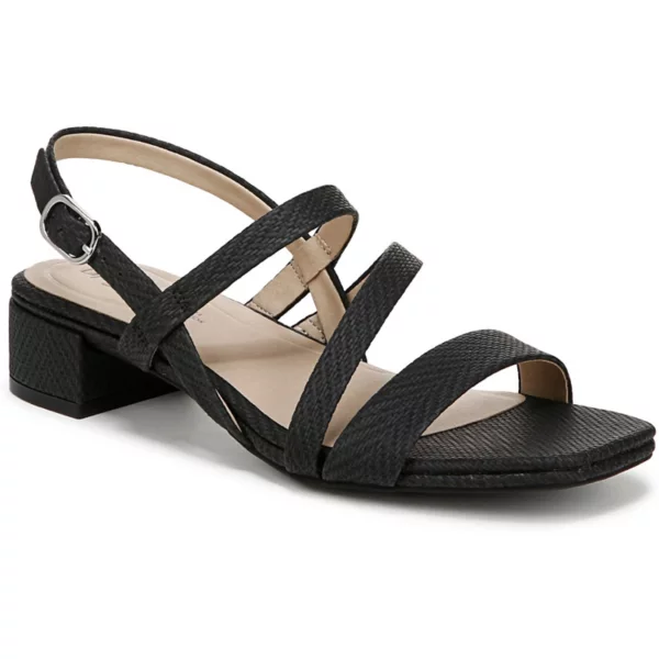 Женские босоножки Janet с открытой пяткой Lifestride, цвет black faux leather