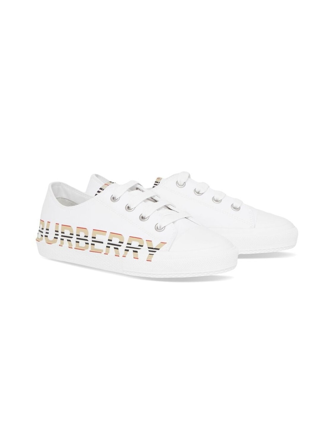 

Burberry Kids кеды Icon Stripe с логотипом, белый