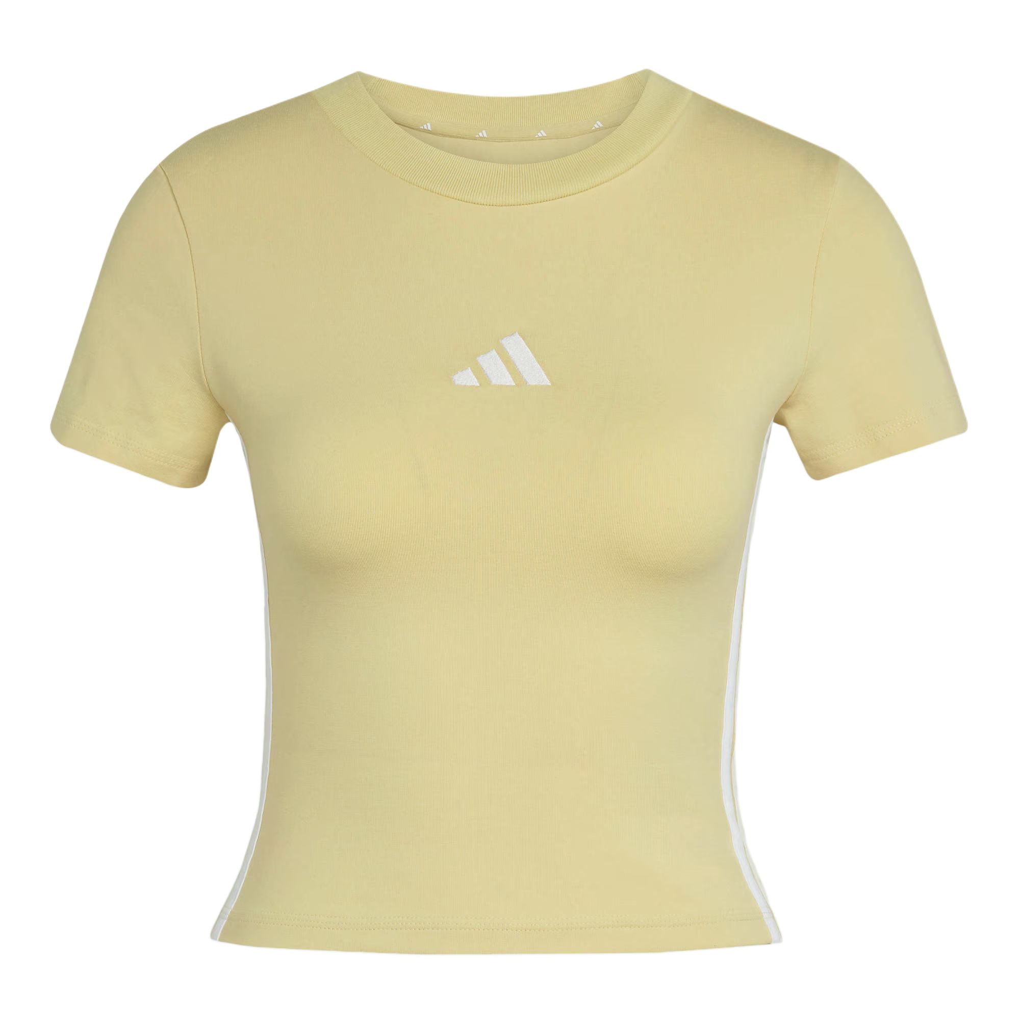 

Adidas Футболка Essentials женская Powder Yellow/White, Белый, Adidas Футболка Essentials женская Powder Yellow/White