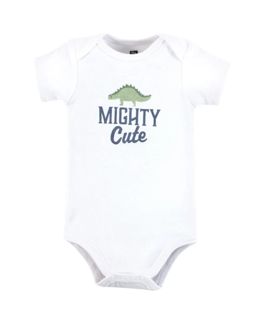 Комплект из трех мягких хлопковых боди Hudson Baby, Mighty Cute Dino — фото 2