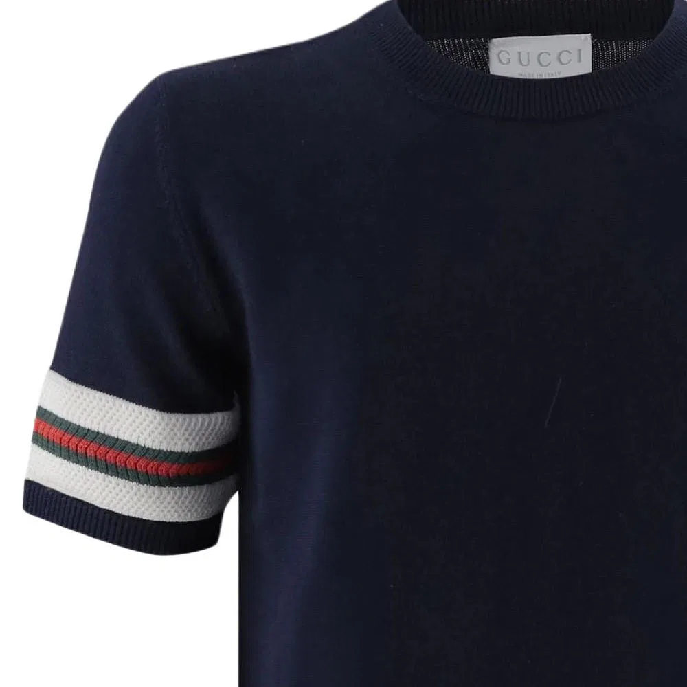 Детская футболка с круглым вырезом GUCCI, Marine Blue — фото 4