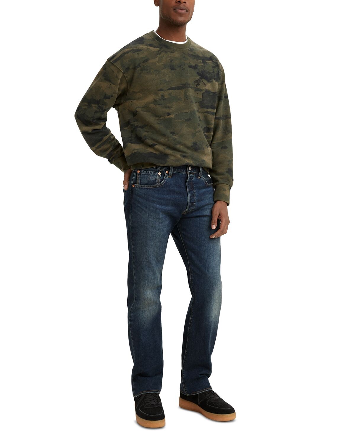 

Мужские эластичные джинсы с пуговицами 501 Original Fit Fly Levi's