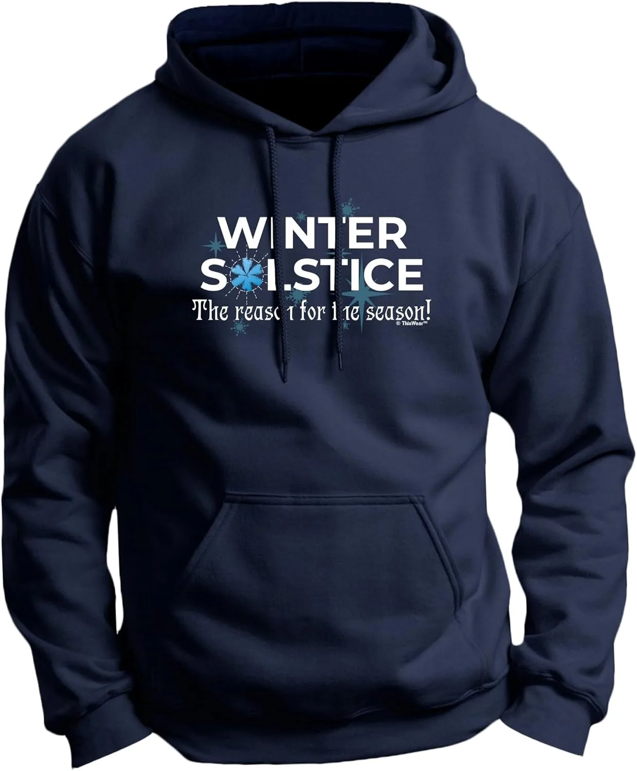 

Толстовка с капюшоном Winter Solstice The Reason for the Season, с длинным рукавом и передним карманом ThisWear