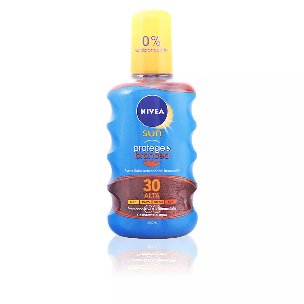 

Солнцезащитный крем Sun Protege & Broncea Aceite Spf30 Spray Nivea, 200 мл