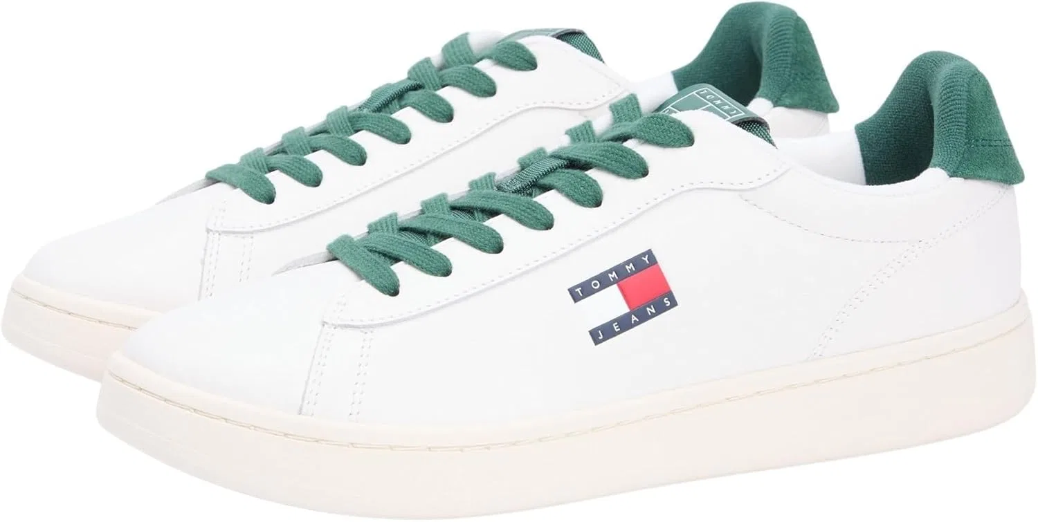 Мужские кроссовки Tommy Jeans Archive '98 Em0em01596 Low Top, White Ecru Shadow Pine — фото 4