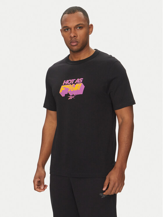 

Футболка обычного кроя 100218834 Reebok, черный